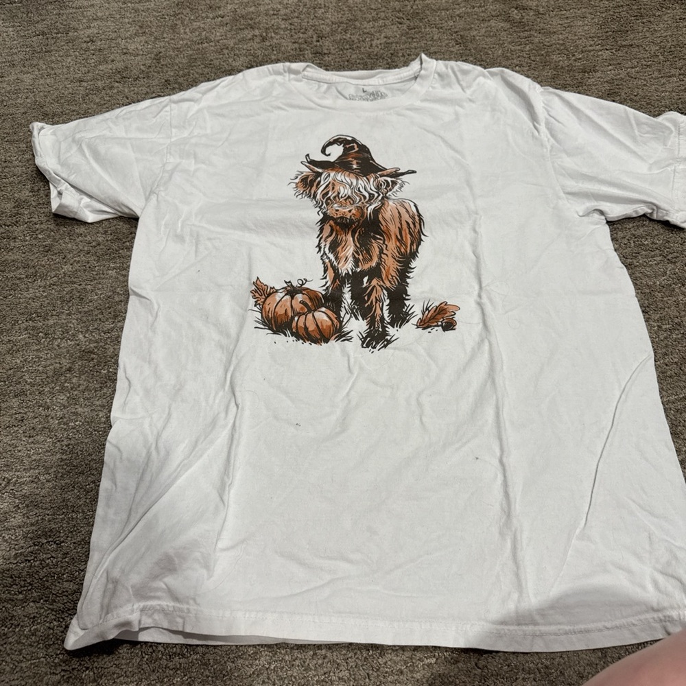 White Graphic Women's Top